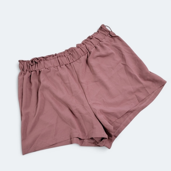 Shein Curve Pink Mauve Shorts High Waist Size 3XL - Picture 1 of 13